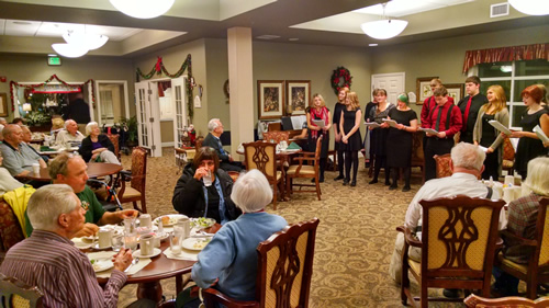 At Ease Home Care and Creswell High Jazz Choir spread holiday joy and cheer
