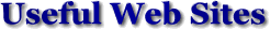 Useful Web Sites
