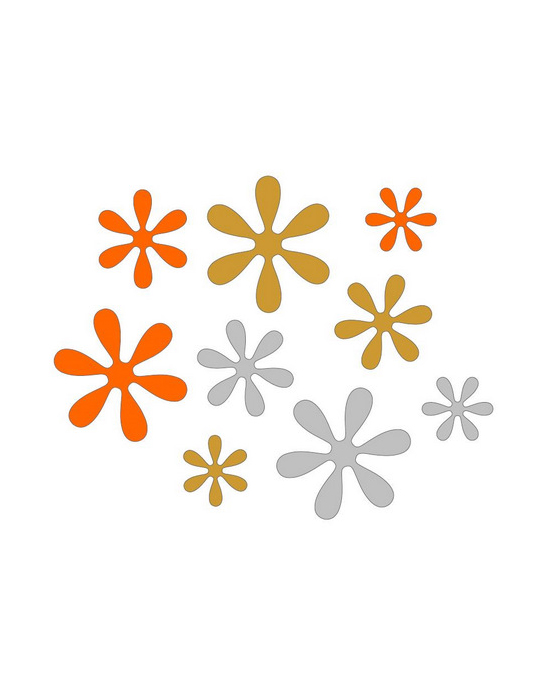 Reflecive Stickers - Flowers