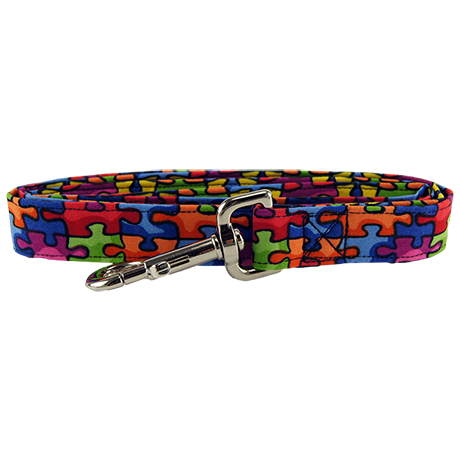 Autism Awareness Dog Leash Coiled