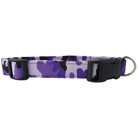 Purple Camouflage Dog Collar Medium