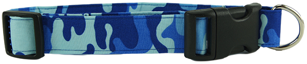 Blue Camo Dog Collar