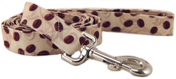 Coffee Beans & Cream Dog Leash