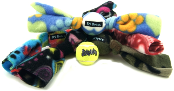 Fleecy balls dog toy x-small