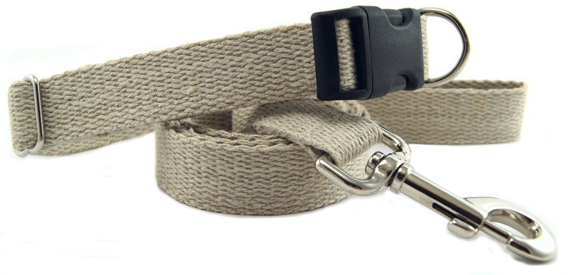Hemp Dog Collar and Leash