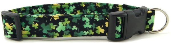 Lucky Irish Shamrocks Dog Collar