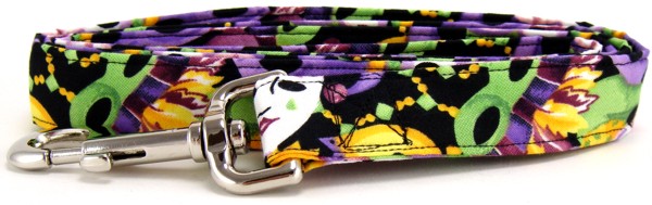 Mardi Gras Masks Dog Leash