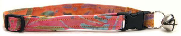 Rainbow Batik Cat Collar