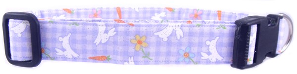 Tossed Bunnies Dog Collar