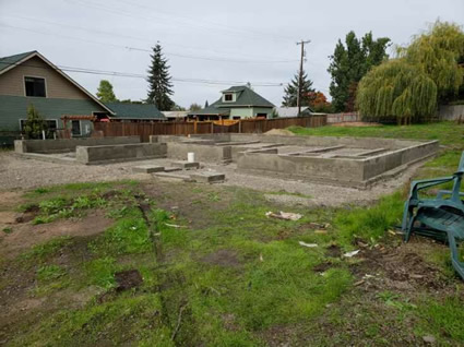 Concrete Foundations and High Walls