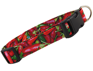 Chili Peppers Dog Collars