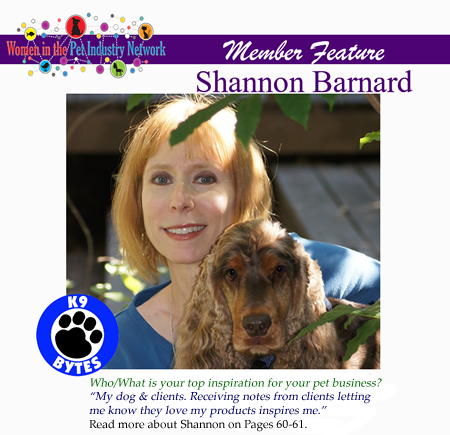 Shannon Barnard's Member Feature - Winter 2017 Top Women in the Pet Industry Magazine