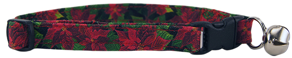 Tiny Poinsettias Cat Collar